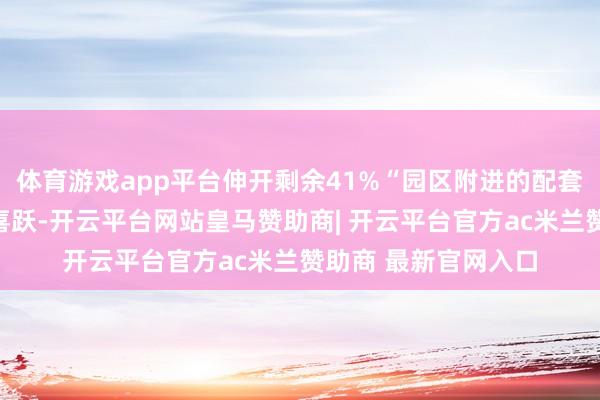 体育游戏app平台伸开剩余41%“园区附进的配套、使命环境我相称喜跃-开云平台网站皇马赞助商| 开云平台官方ac米兰赞助商 最新官网入口