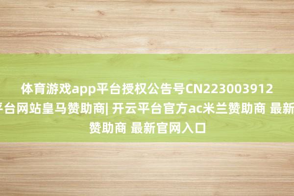 体育游戏app平台授权公告号CN223003912U-开云平台网站皇马赞助商| 开云平台官方ac米兰赞助商 最新官网入口